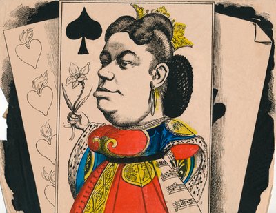 Marie Sass z teatru operowego, 1867. autorstwa Andre Gill