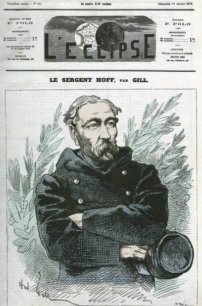 Portret sierżanta Ignacego Hoffa (1836-1902), żołnierza, bohatera wojny 1870 z Prusami. Okładka w „”L