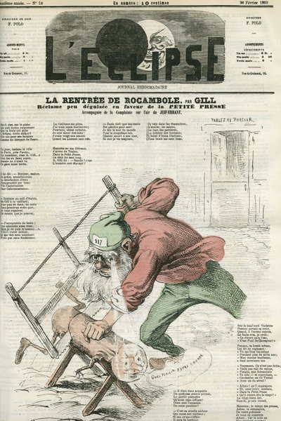 Czynsz Rocamela, reklama „La Petite Presse”. Okładka w „L
