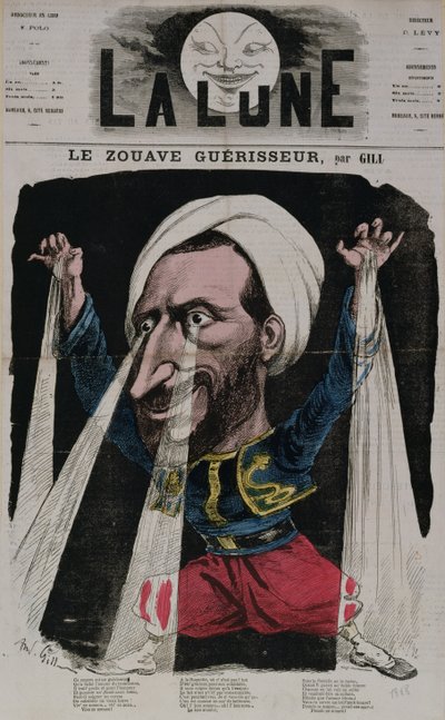 Uzdrowiciel Zouave, z „La Lune”, 1868 autorstwa Andre Gill