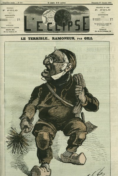 Straszny komin kominowy, Adolphe Thiers (1797-1877), francuski historyk i mąż stanu. Okładka w „” L