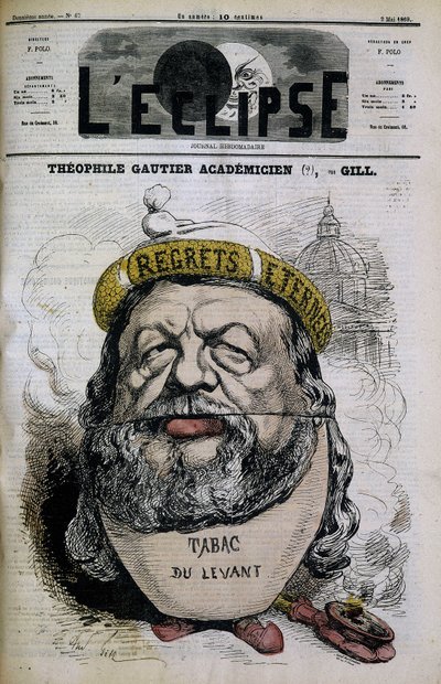 Théophile Gautier - autorstwa Gilla, w „”L