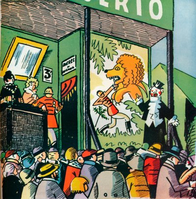 Ilustracja Andre Helle z Fables de la Fountaine, 1922, 1929 autorstwa Andre Helle