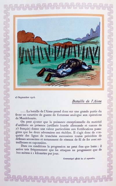 Bitwa pod Aisne, 25 września 1914, 1919 autorstwa Andre Helle