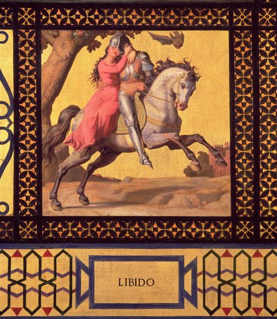 Dobro i zło: Libido, 1832 fragment 89709 olej na płótnie autorstwa Andre Jacques Victor Orsel