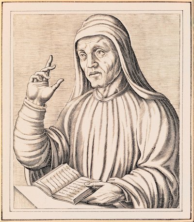 Portret Alcuin autorstwa Andre Thevet