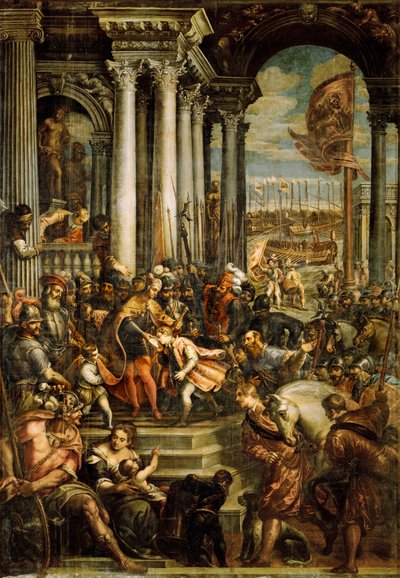 Cesarz bizantyjski Aleksy IV Angelus ... (olej na płótnie) autorstwa Andrea (1539 1614) Vicentino