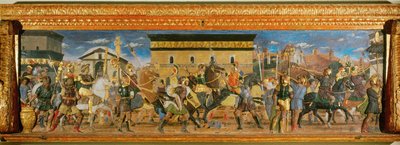 Sprawiedliwy osąd Trajana autorstwa Andrea (after) Mantegna