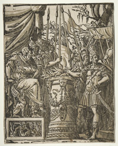 Mucius Scaevola autorstwa Andrea Andreani