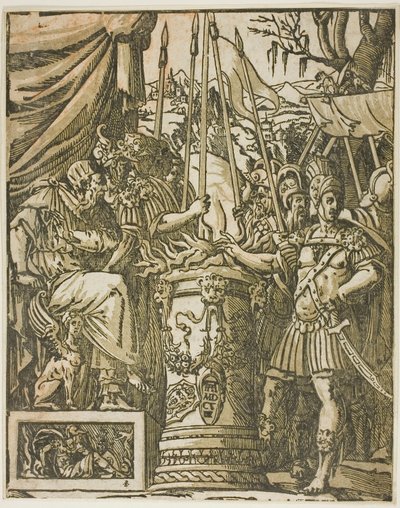Mucius Scevola autorstwa Andrea Andreani