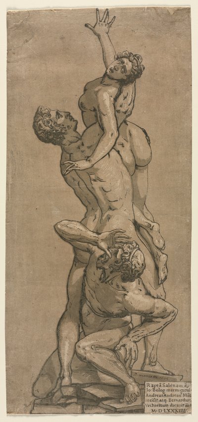 Porwanie Sabinki. autorstwa Andrea Andreani