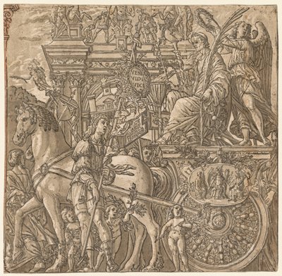 Triumf Juliusza Cezara: Triumf Cezara, 1593-99. autorstwa Andrea Andreani