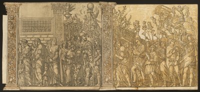 Triumf Juliusza Cezara [nr 7 i 8 plus 2 kolumny], 1599. autorstwa Andrea Andreani