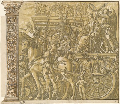 Triumf Juliusza Cezara [nr 9 plus 2 kolumny], 1599. autorstwa Andrea Andreani
