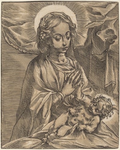 Madonna z Dzieciątkiem autorstwa Andrea Andreani after Francesco Vanni