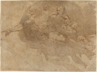 Bóg Ojciec w chwale autorstwa Andrea Boscoli after Michelangelo