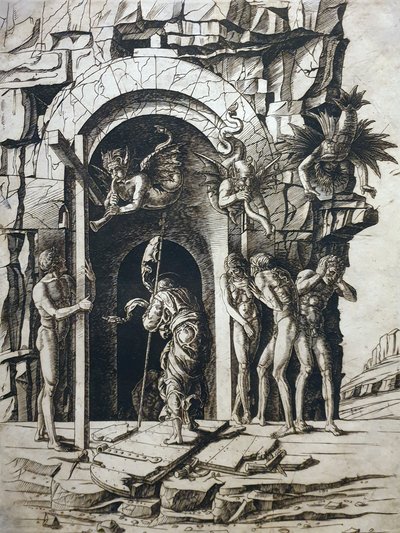 1483 Mantegna Zstąpienie Chrystusa do otchłani Brazylijska Biblioteka Narodowa anagoria autorstwa Andrea Mantegna