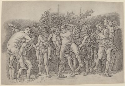 Bachanalia z Silenus autorstwa Andrea Mantegna