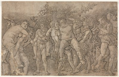 Bachanalia z Silenus autorstwa Andrea Mantegna
