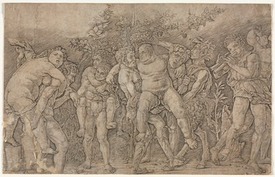 Bachanalia z Silenusem. autorstwa Andrea Mantegna