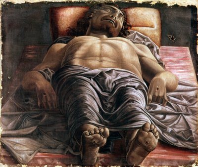 Lament nad zmarłym Chrystusem autorstwa Andrea Mantegna