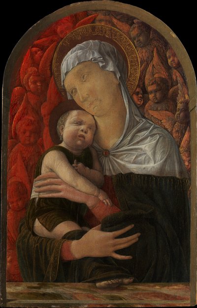 Madonna z Dzieciątkiem z Serafinami i Cherubinami, ca. 1454. autorstwa Andrea Mantegna