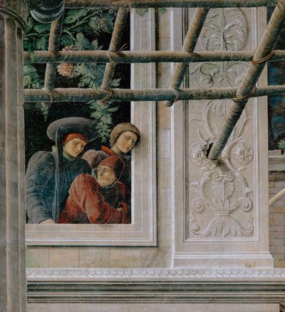 Męczeństwo świętego Krzysztofa (fresk) autorstwa Andrea Mantegna