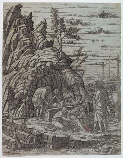 Złożenie do grobu autorstwa Andrea Mantegna