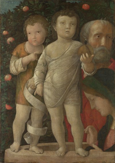 Święta Rodzina ze św. 1500 autorstwa Andrea Mantegna