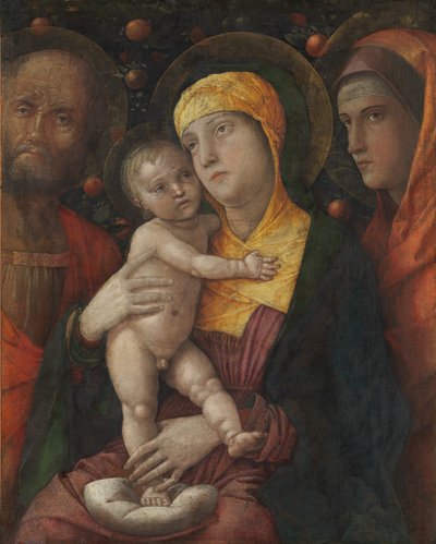 Święta Rodzina ze Św. Marią Magdaleną, ca. 1495-1500. autorstwa Andrea Mantegna