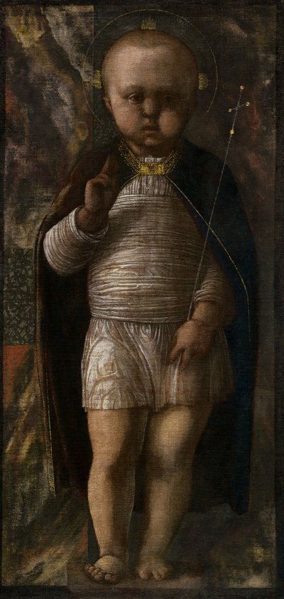 Dzieciątko Zbawiciel, c. 1460. autorstwa Andrea Mantegna