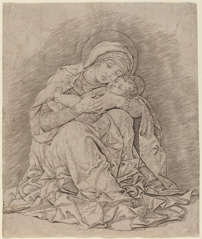 Dziewica i Dziecko autorstwa Andrea Mantegna