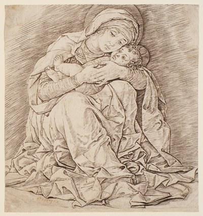 Matka Boska z Dzieciątkiem autorstwa Andrea Mantegna