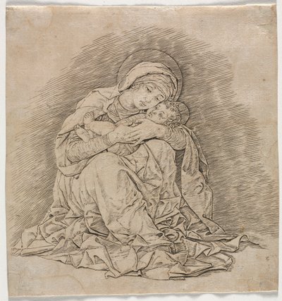 Dziewica i Dziecko autorstwa Andrea Mantegna