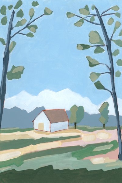 Highlands, 2023 (akryl na papierze) autorstwa Andrea Mejia