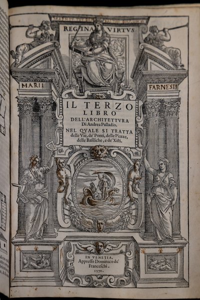 Strona trzeciego z czterech tomów o architekturze autorstwa Andrea Palladio