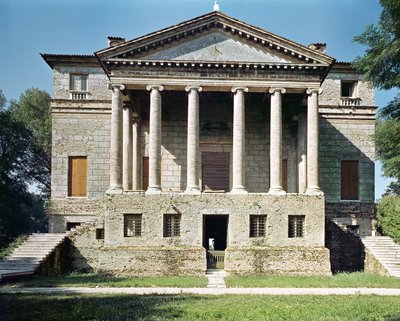 Widok głównej fasady, zbudowanej w latach 1559-60 autorstwa Andrea Palladio