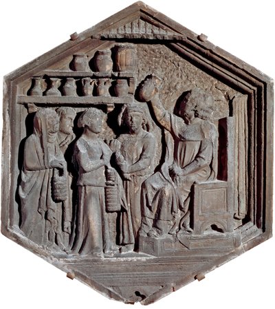 Alegoria medycyny. (Rzeźba płaskorzeźby) autorstwa Andrea Pisano