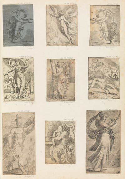 Mars i inne postacie mitologiczne, ca. 1536-38 . autorstwa Andrea Schiavone