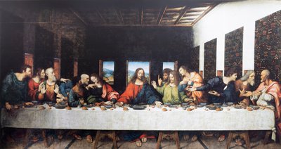 Opactwo (Opactwo Tongerlo). Obraz. Ostatnia Wieczerza. 1506-1507 (obraz) autorstwa Andrea Solario