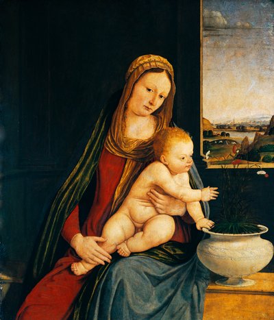 Madonna z Dzieciątkiem lub Madonna z Goździków autorstwa Andrea Solario