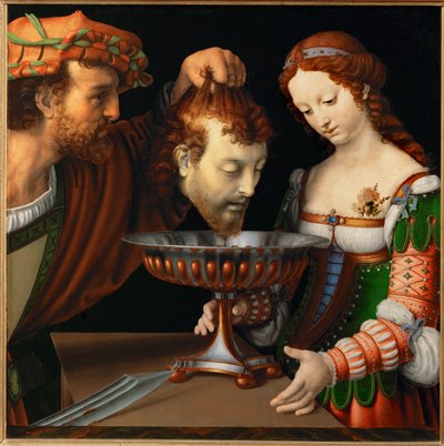 Salome z głową świętego Jana Chrzciciela, ok. 1501-20 (obraz na drewnie) autorstwa Andrea Solario