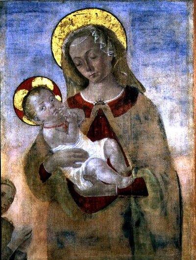 Madonna z Dzieciątkiem autorstwa Andrea del (school of) Verrocchio