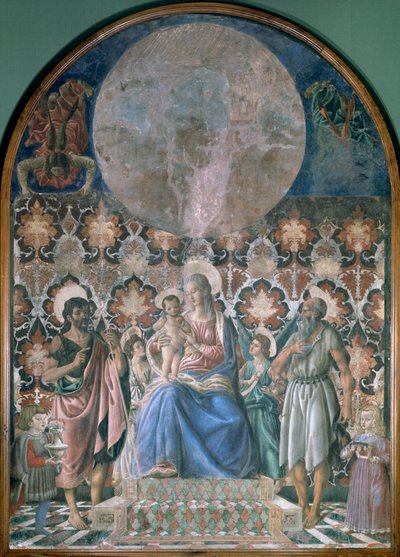 Madonna z Dzieciątkiem z Aniołami, c1443 autorstwa Andrea del Castagno