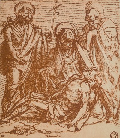 Martwy Chrystus w ramionach dziewic (Pieta) autorstwa Andrea del Sarto