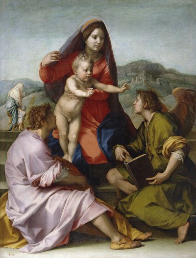 Madonna z Dzieciątkiem ze św. Mateuszem i Aniołem autorstwa Andrea del Sarto