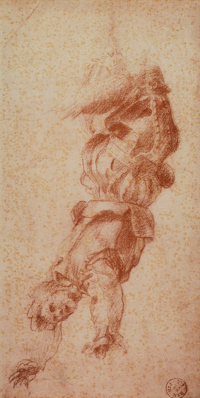 Złe postacie; rysunek autorstwa Andrei del Sarto. Gabinet Rysunków i Grafiki, Galeria Uffizi, Florencja autorstwa Andrea del Sarto