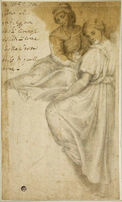 Święta Anna i stojąca kobieta z Salver autorstwa Andrea del Sarto