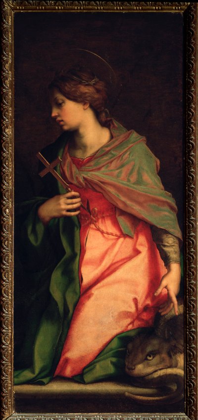 Św. Małgorzata z Antiochii, Ołtarz Św. Agnieszki (Malarstwo, 1525-1528) autorstwa Andrea del Sarto