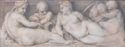 Scena z postaciami w stylu klasycznym autorstwa Andrea del Sarto